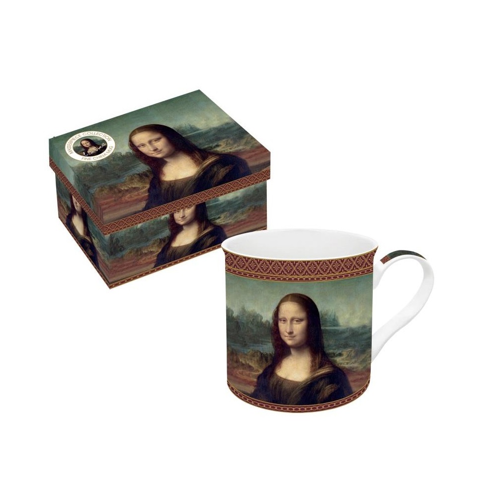 EASY LIFE-R0170#LEO1 Porculanska šalica 300 ml THE MONA LISA