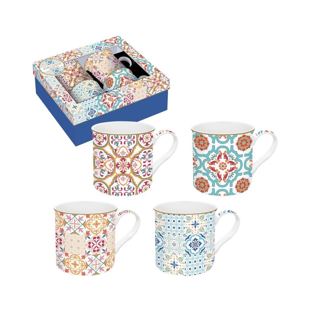 EASY LIFE-R0179#SIRA Set 4 porculanske šalice 300 ml SIRACUSA