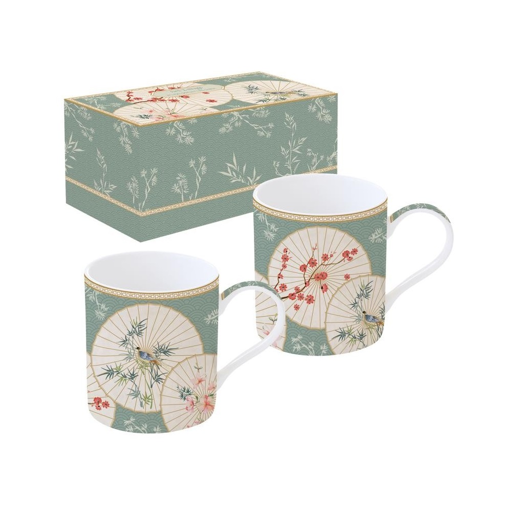 EASY LIFE-R0283#ORID Set 2 porculanske šalice 350 ml ORIENTAL DREAMS