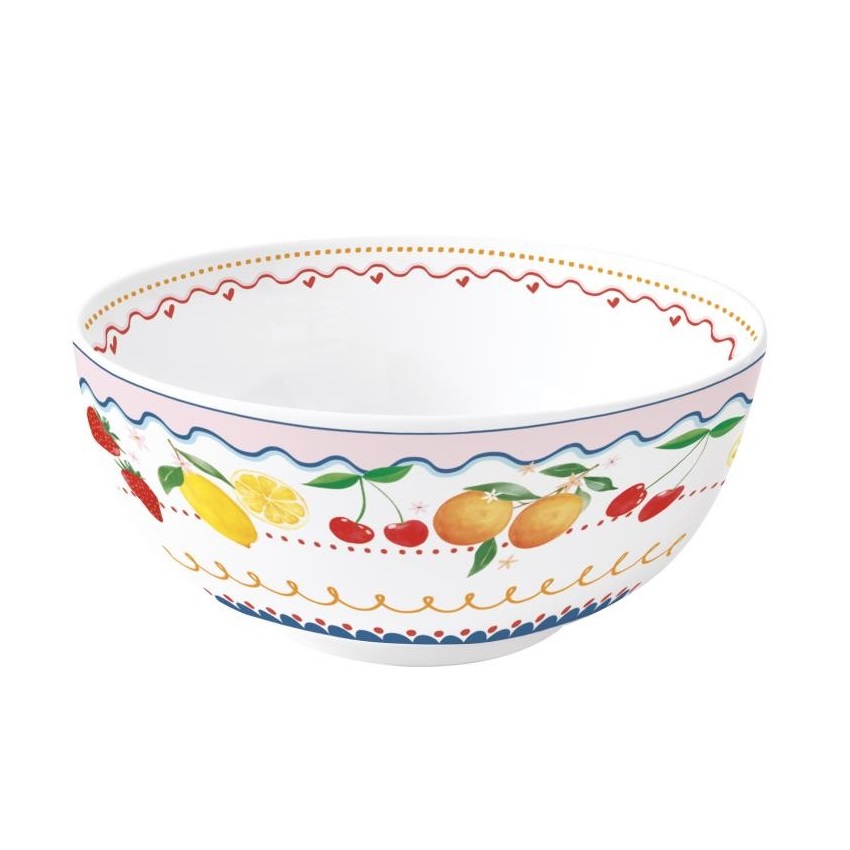 EASY LIFE-R1192#FMAN Porculanska zdjela O 23 cm FRUIT MANIA