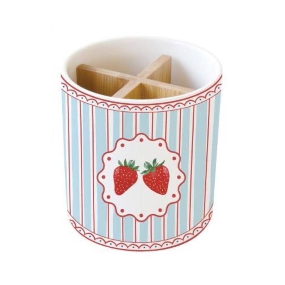 EASY LIFE-R1912#FMAN Porculanski stalak za kuhinjska pomagala 14,5x13,5 cm FRUIT MANIA