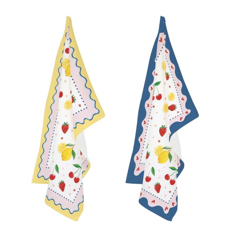 EASY LIFE-R2634#FMAN Set 2 kuhinjske krpe 70x50 cm FRUIT MANIA