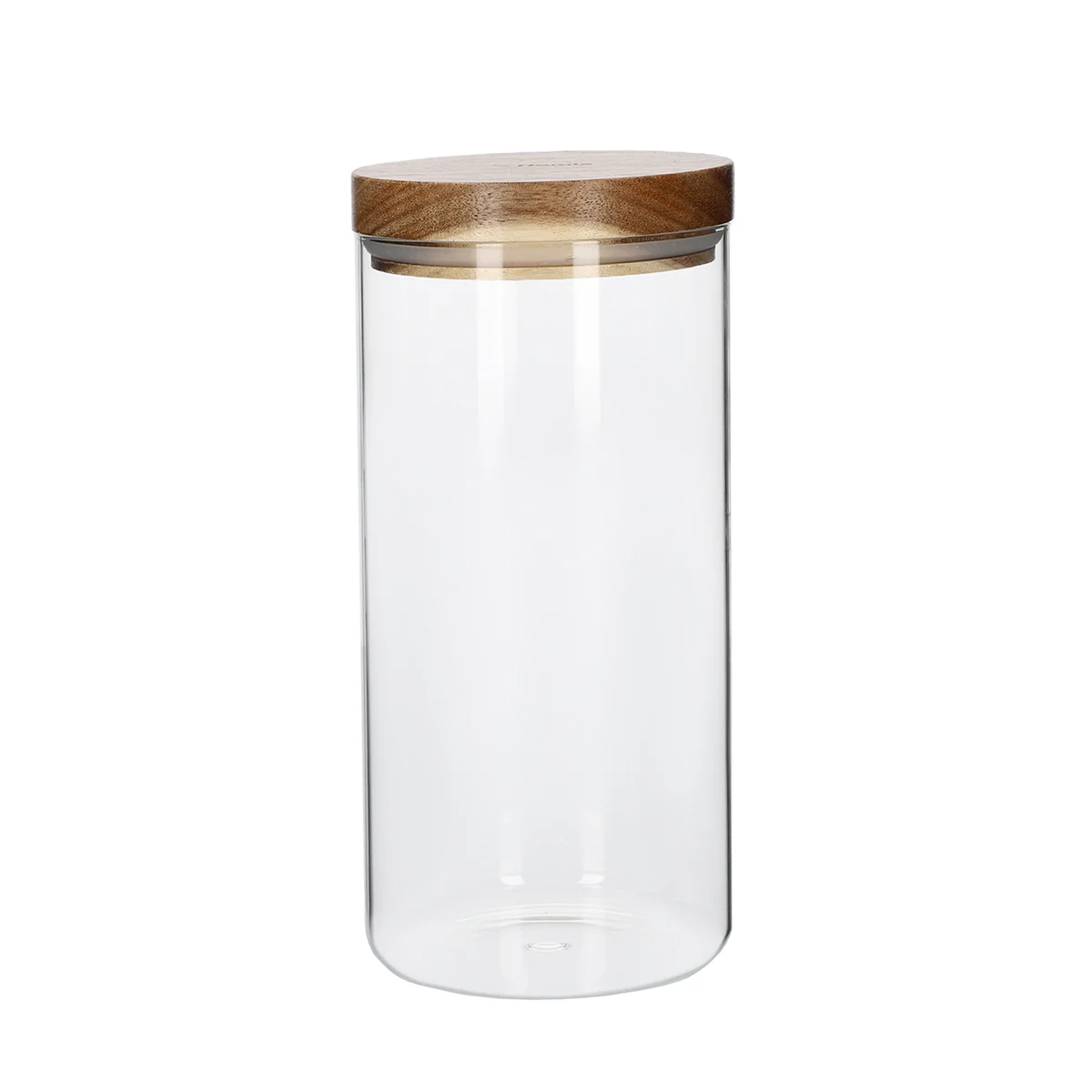 HOMLA-206446 CARLOS staklena posuda sa drvenim poklopcem,  1,2 l