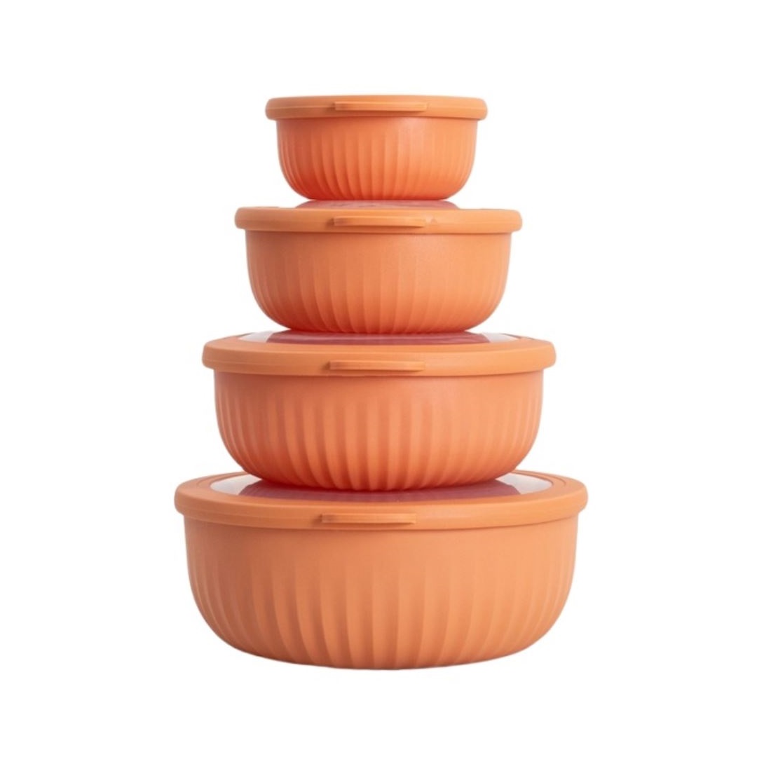 HOMLA-243863  KERMA  set plastičnih posuda 0,35 l / 0,7 l / 1,25 l / 2,20 l sa poklopcem, 4 /1