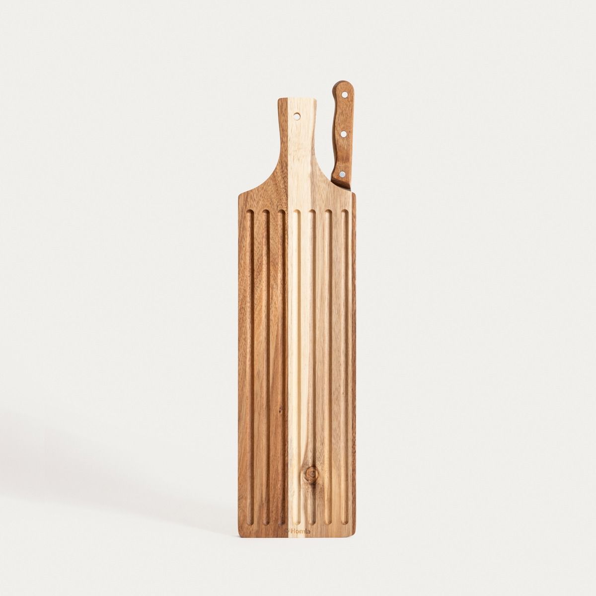 HOMLA-244380 MOOKA daska za rezanje s nožem,  51.5x14 cm 
