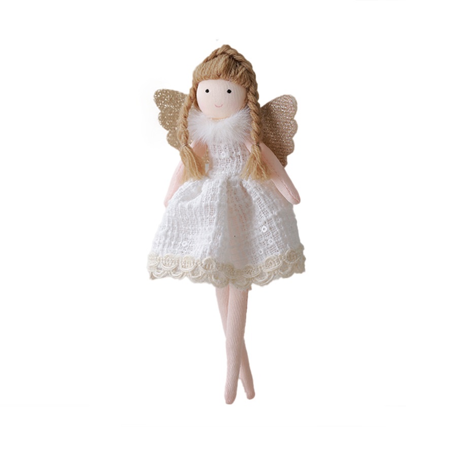 HSH - ASTRIA viseća božićna dekoracija, 17 cm, bijela