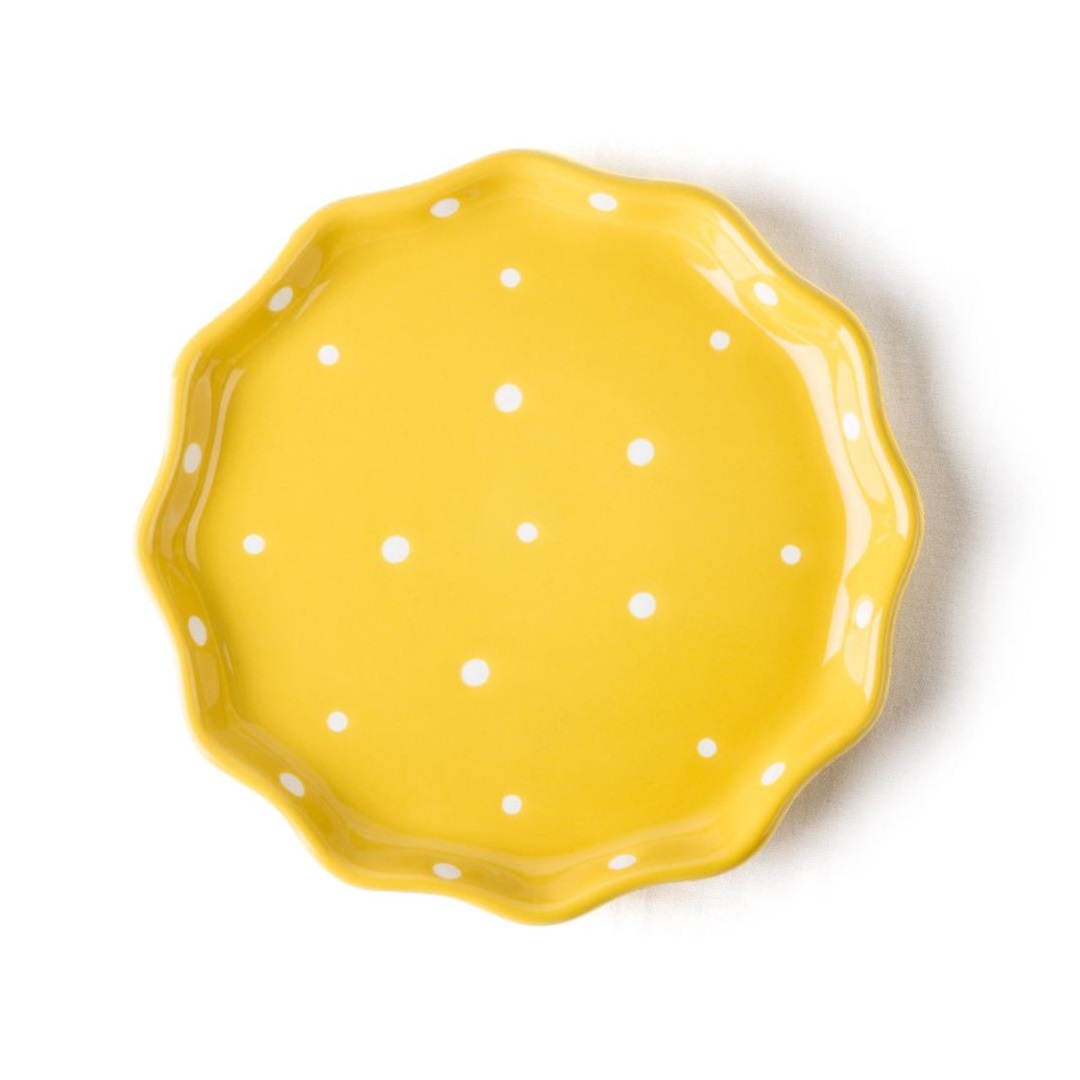 HSH - DOT keramički tanjur, 20 x 2,4 cm, žuti