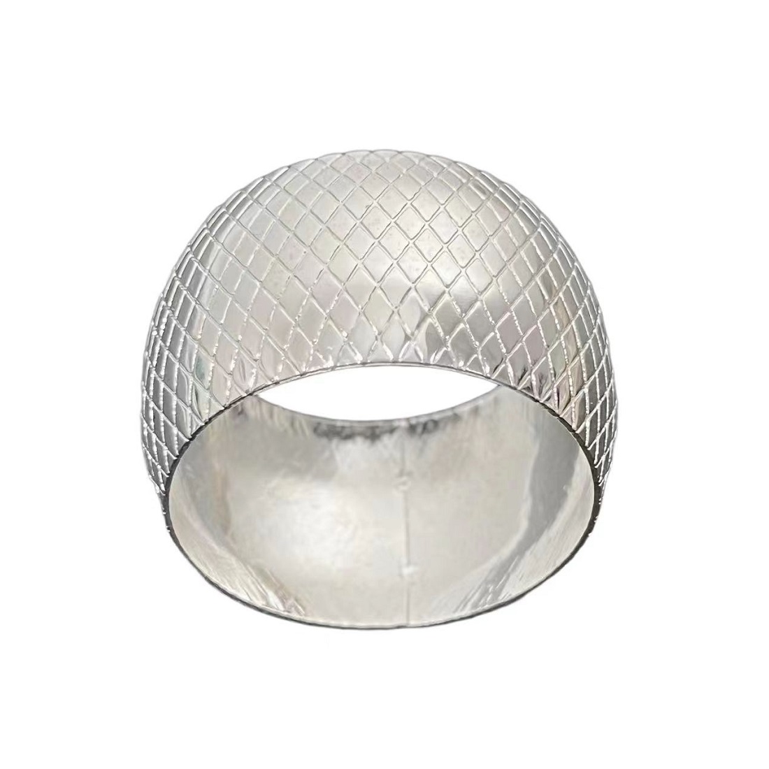 HSH - BERTHA metalni prsten za salvete, srebrni