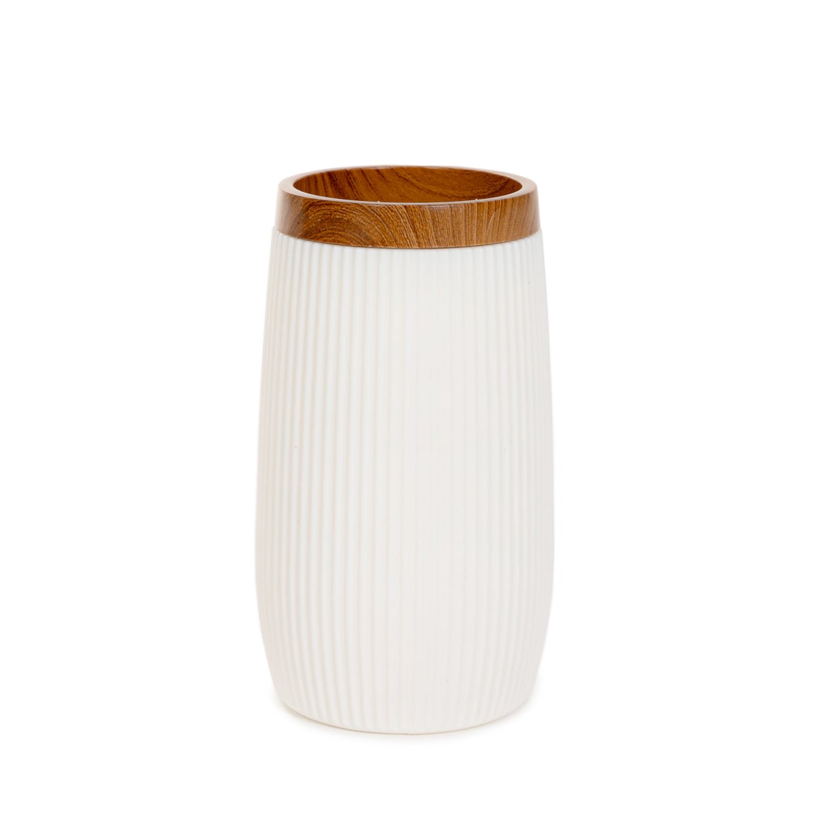 HOMLA-217932 DIALL bijela čaša za četkice za zube, 6.5x12 cm 